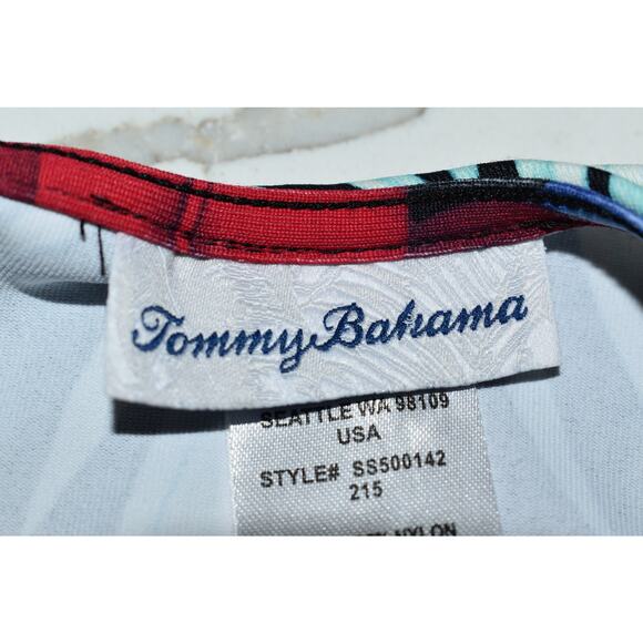 Tommy Bahama Dress Size Small Flutter Skirt Tropical Hawaiian Swim Coverup Nylon - Picture 4 of 10